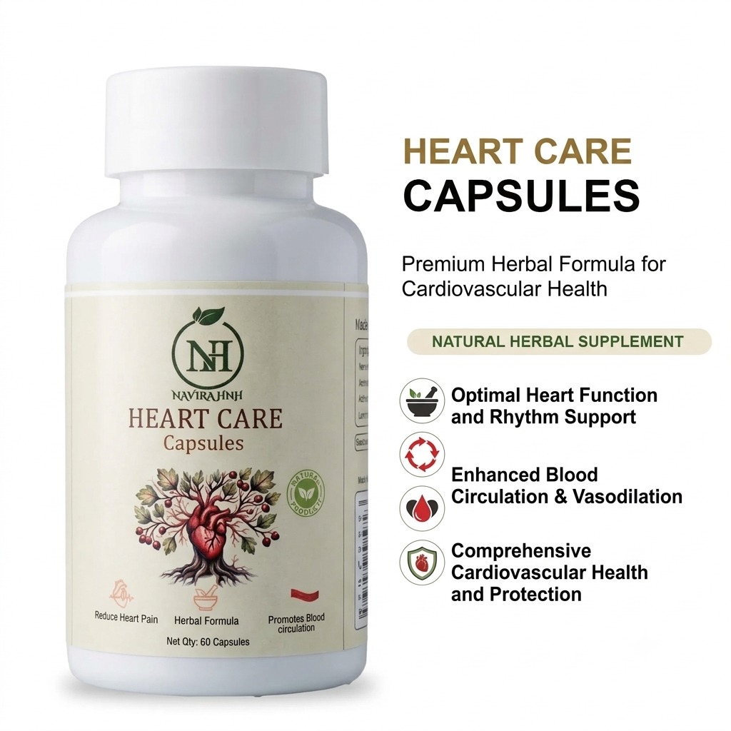 Heart Care Capsules | Herbal Supplement for Cardiovascular Wellness Support